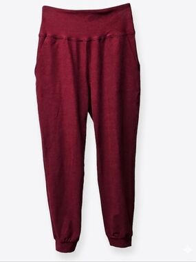 Beyond Yoga Maroon Spacedye Midi Yoga Jogger Pants Sz XS